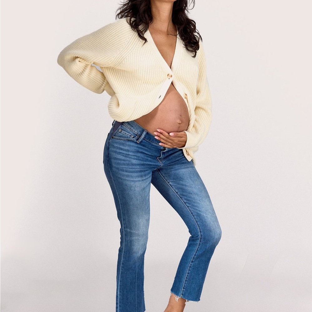 NWT - Hatch Maternity Cropped Denim Jeans